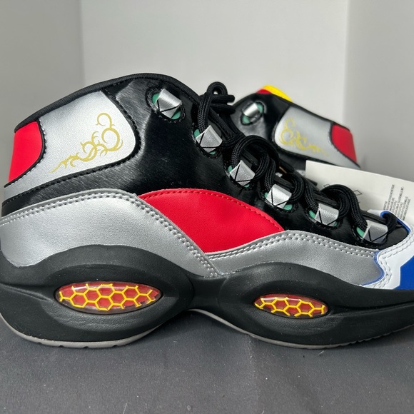 Size 7 - Reebok Question Mid x Power Rangers Multicolor. Brand new, never worn.
